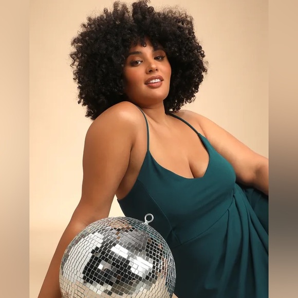 Lulu’s • Forever Your Girl Teal Blue Bodycon Dress - Picture 5 of 16